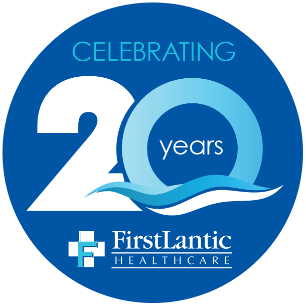 FirstLantic Healthcare Celebrating 20 Years Logo